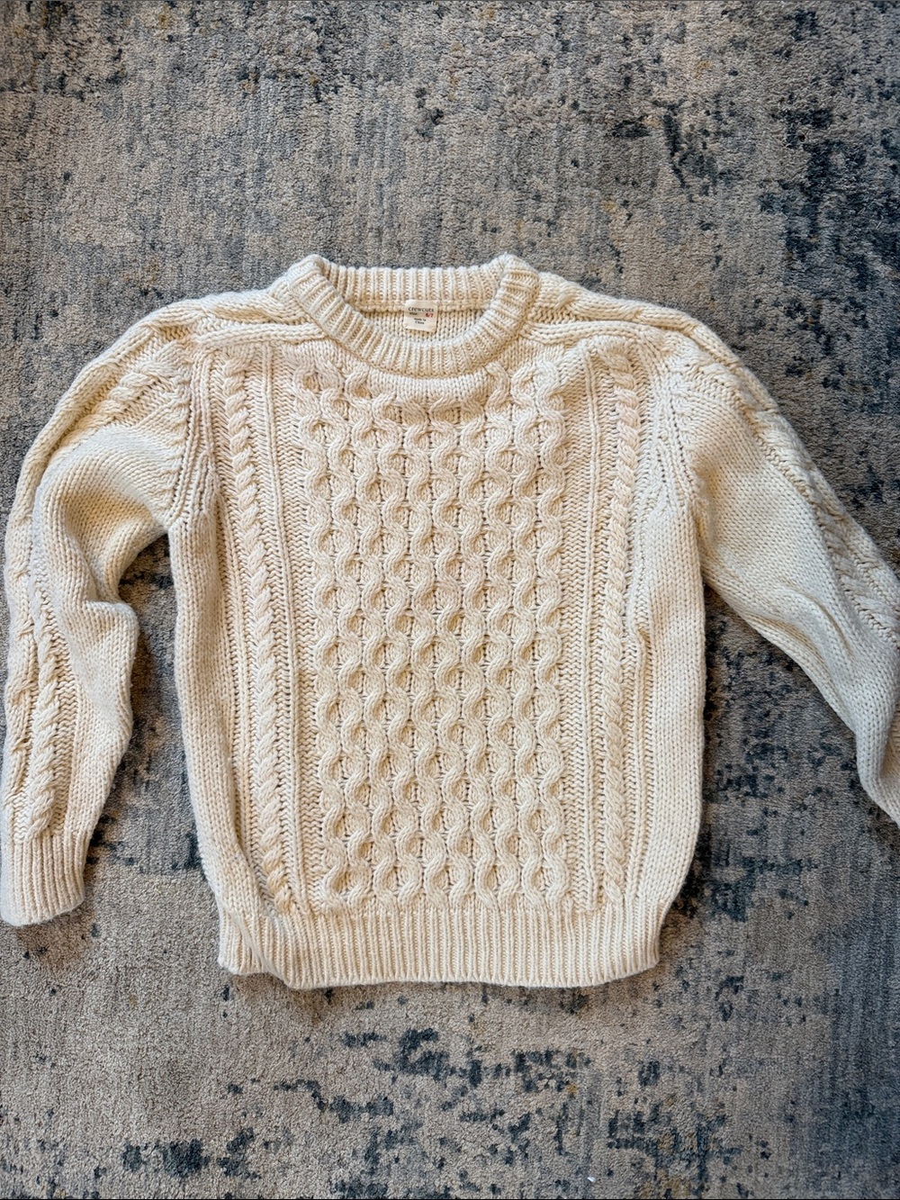 J. Crew Cream Cable Knit Sweater